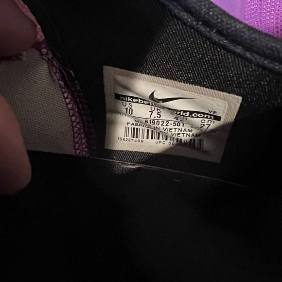 Womens Nike Dual Fusion‎ TR 4 Purple Athletic Running Shoes Sneakers Size 10 M - Picture 6 of 6